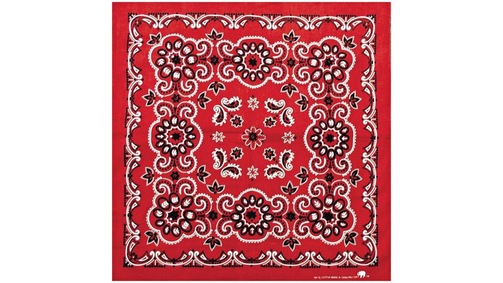 Carolina Manufacturing Texas Paisley Bandana Red B27PAI-100028