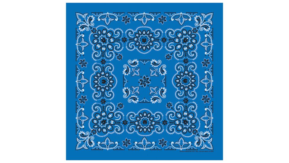 Carolina Manufacturing Texas Paisley Bandana Royal B27PAI-100031
