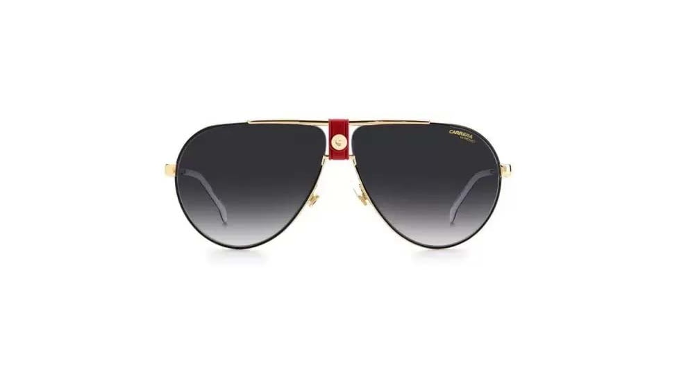 Carrera 1033/S Sunglasses, Gold Red Frame, Grey Shaded Lens, 716736298559