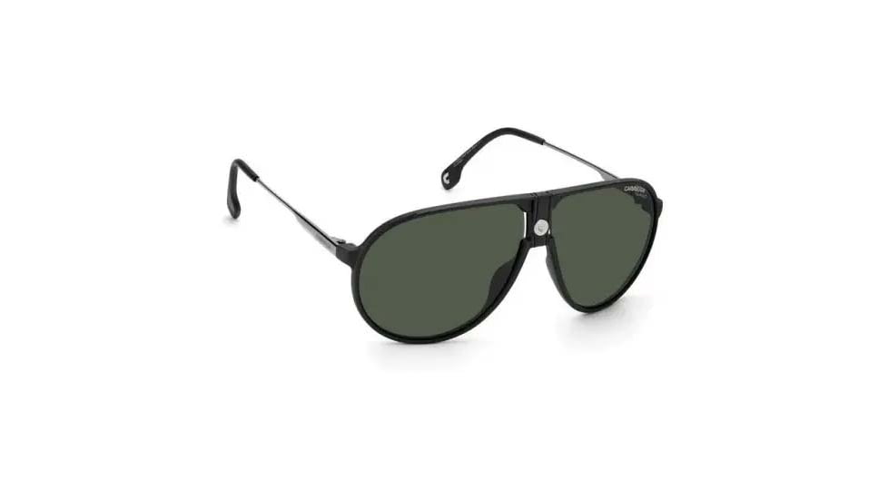 Carrera 1034/S Sunglasses, Matte Black Frame, Green Polarized Lens, 716736297989