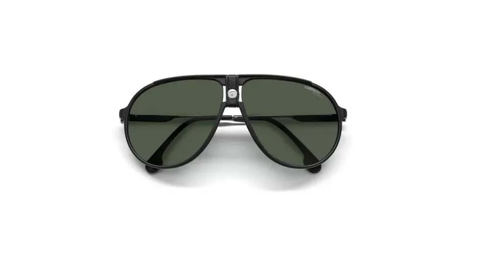 Carrera 1034/S Sunglasses, Matte Black Frame, Green Polarized Lens, 716736297989