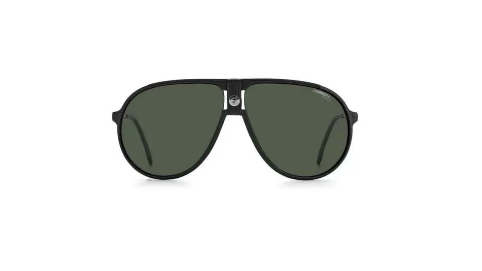 Carrera 1034/S Sunglasses, Matte Black Frame, Green Polarized Lens, 716736297989