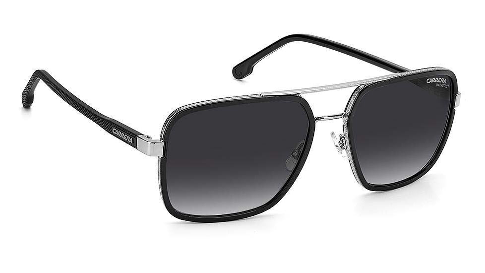 Carrera 256/S Sunglasses, Black Ruthenium Frame, Grey Shaded Lens, 716736360881