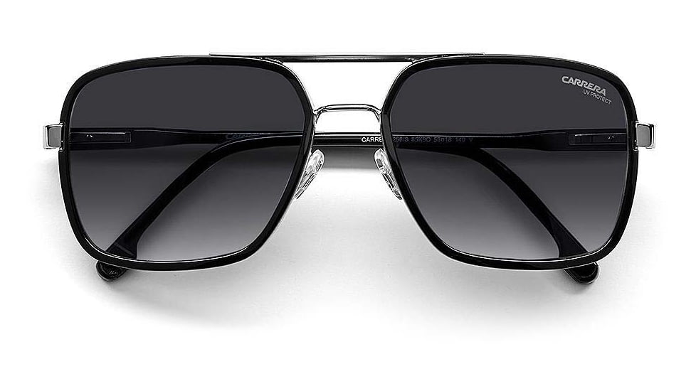 Carrera 256/S Sunglasses, Black Ruthenium Frame, Grey Shaded Lens, 716736360881