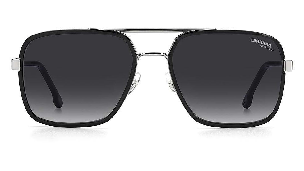 Carrera 256/S Sunglasses, Black Ruthenium Frame, Grey Shaded Lens, 716736360881
