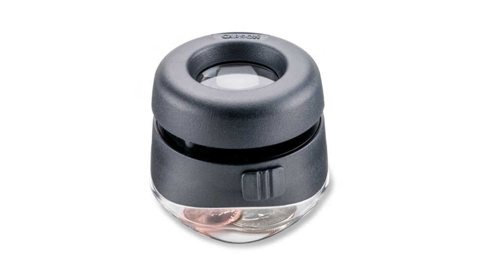 Carson 10x LED VersaLoupe, Lighted, Black, LH-50