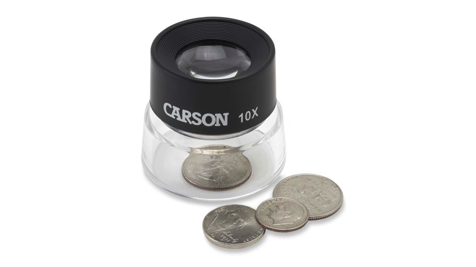 Carson 10x Power Stand LumiLoupe,Black LL-10