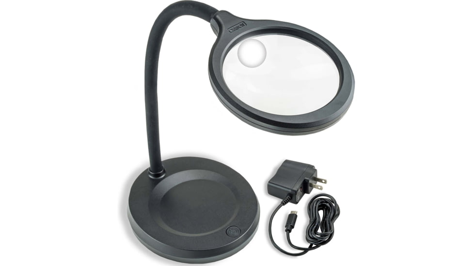 Carson 2-5x DeskBrite 300 Aspheric COB LED Desk Top Magnifier, 3.5 in, LM-30
