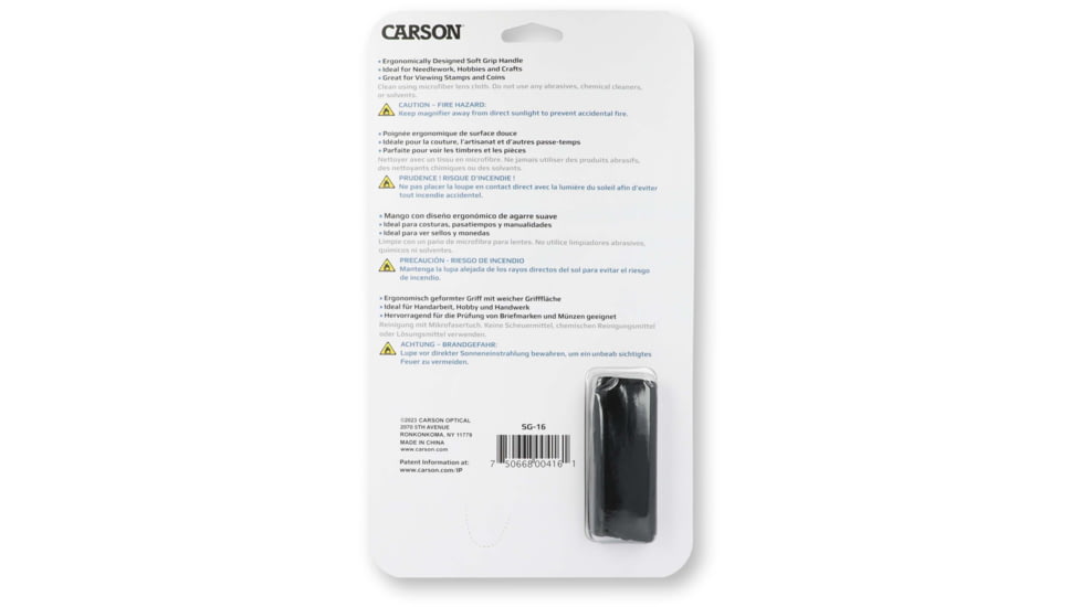 Carson 2x Soft-Grip Glass Magnifier with 11.5x Spot Lens and Stand