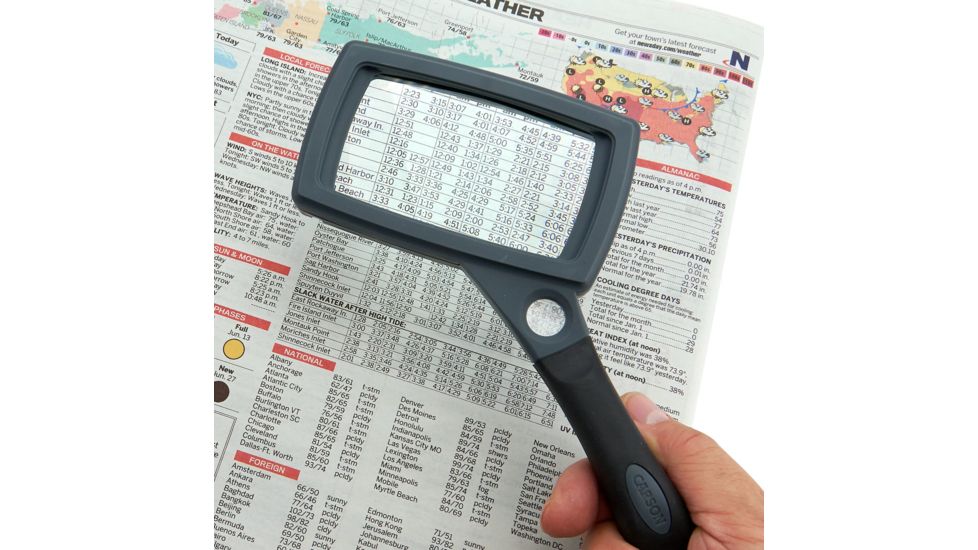 Carson 2x Soft-Grip Glass Magnifier with 11.5x Spot Lens and Stand