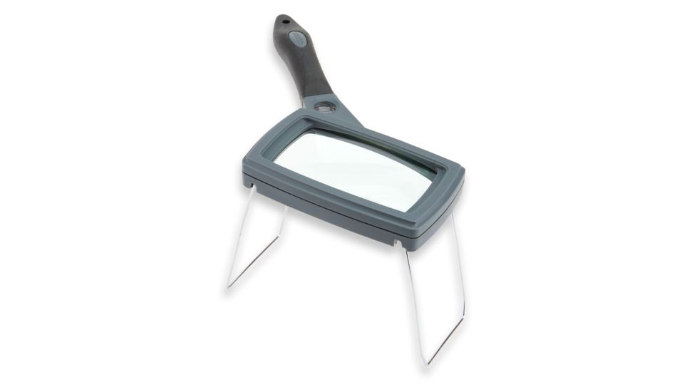 Carson 2x Soft-Grip Glass Magnifier with 11.5x Spot Lens and Stand