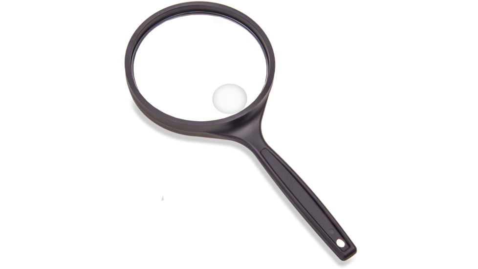 Carson 2x4 Oversized Handheld Magnifier w/ 3x Spot Lens, Black, Small, DS-44GL