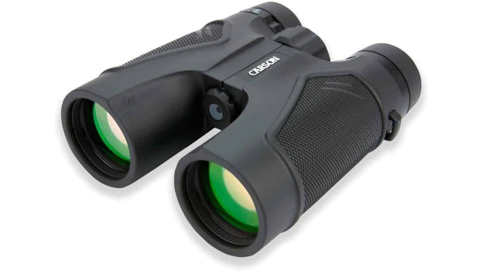 Carson 3D 10x42mm Roof Prism Waterproof Birding Binoculars, Matte, Black, TD-042ED