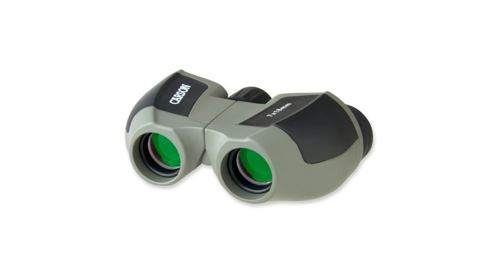 Carson 7x18 MiniScout Porro BK-7 Prism Lightweight Binoculars, Matte - JD-718