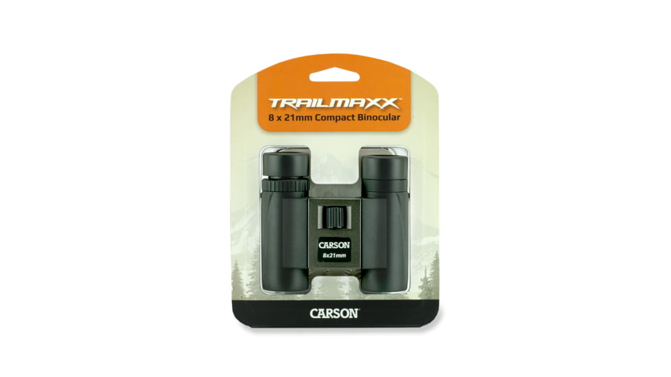 Carson 8x21mm Compact Binoculars, Black/Grey TM-821