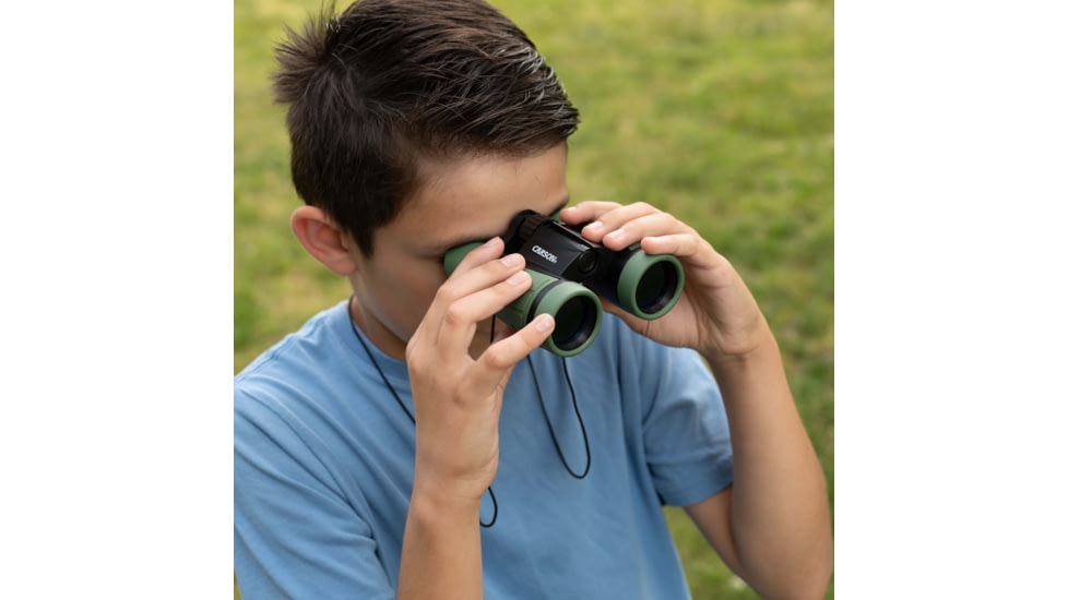 Carson Adventure Pak Binoculars, 5x30mm, Roof Prism, Matte Green, HU-401