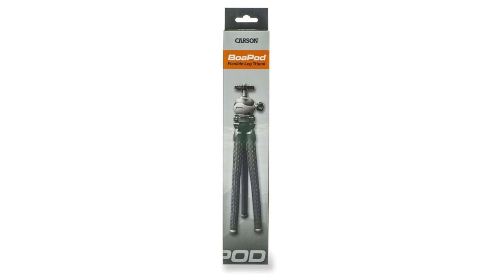 Carson BoaPod Flexible Leg Tripod w/Universal Smartphone Adapter, Black, TR-050