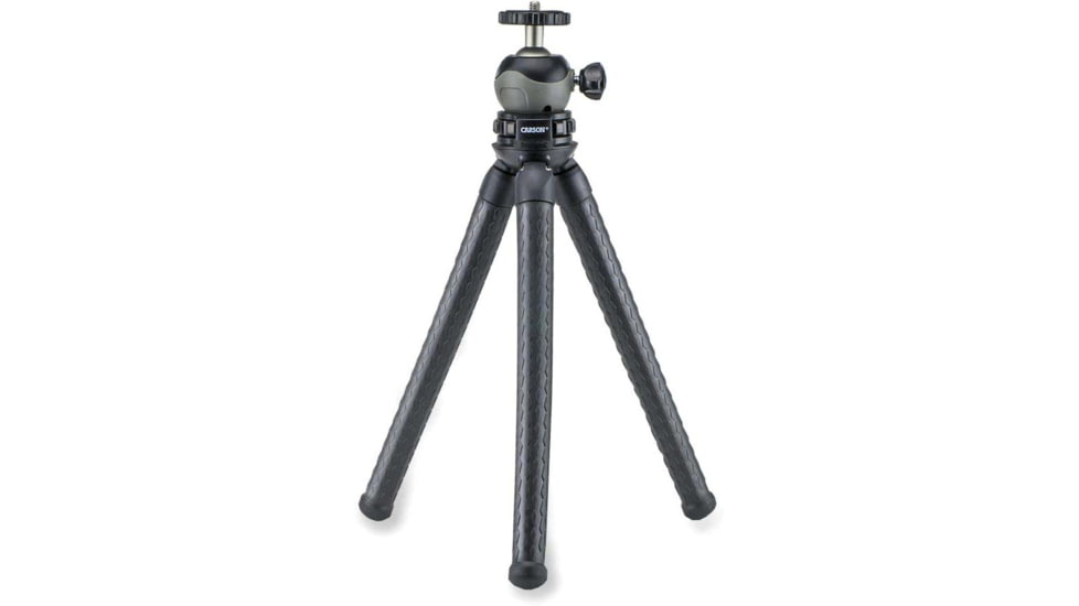Carson BoaPod Flexible Leg Tripod w/Universal Smartphone Adapter, Black, TR-050