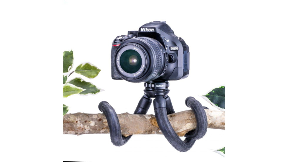 Carson BoaPod Flexible Leg Tripod w/Universal Smartphone Adapter, Black, TR-050