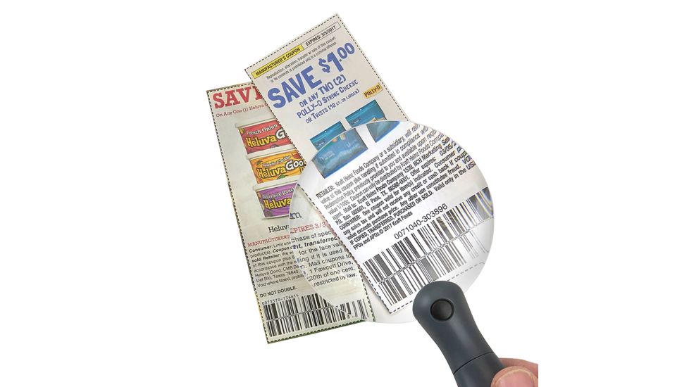 Carson ChargeIt LED Lighted Magnifier, Grey, 3.4 x 1.2 x 7.9 Inches, UM-90