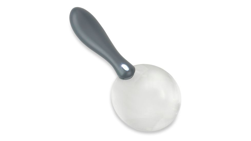 Carson ChargeIt LED Lighted Magnifier, Grey, 3.4 x 1.2 x 7.9 Inches, UM-90