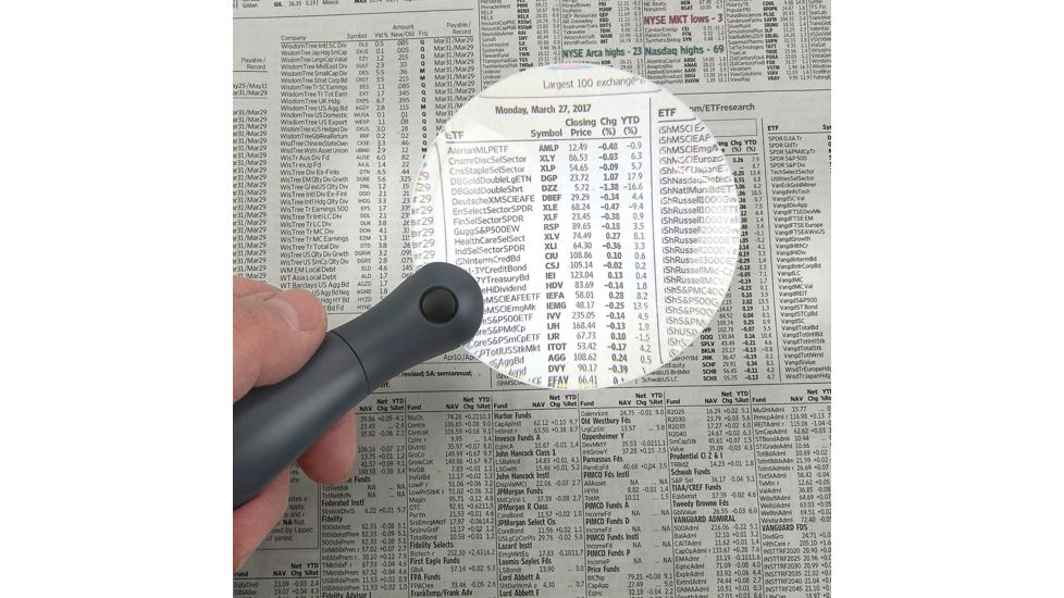 Carson ChargeIt LED Lighted Magnifier, Grey, 3.4 x 1.2 x 7.9 Inches UM-90