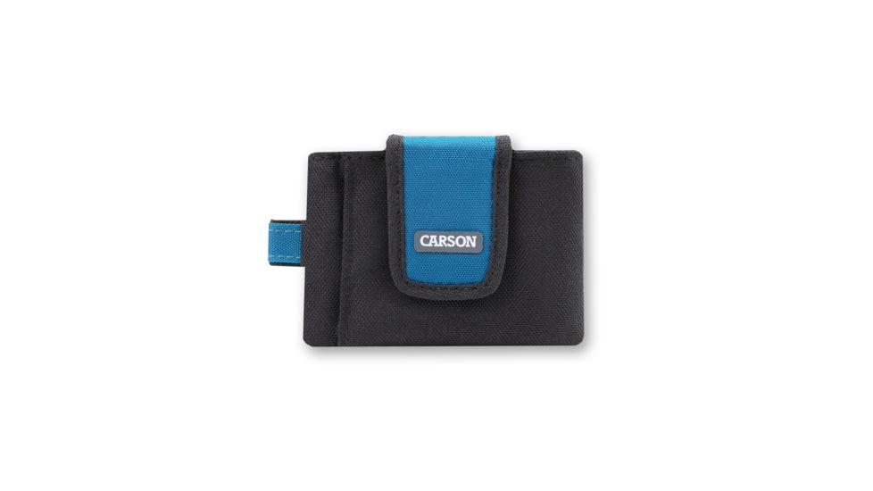 Carson Compact Travel Wallet, Black/Blue, EW-10BU