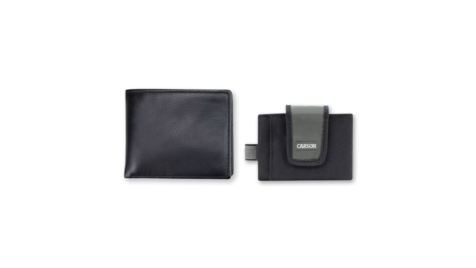 Carson Compact Travel Wallet, Black/Grey, EW-10GY