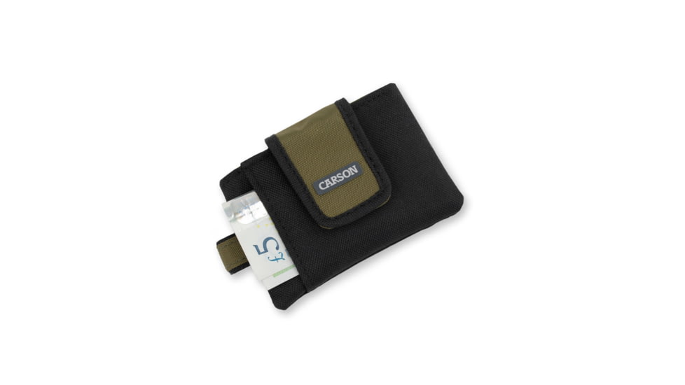 Carson Compact Travel Wallet, Black/Olive, EW-10OL