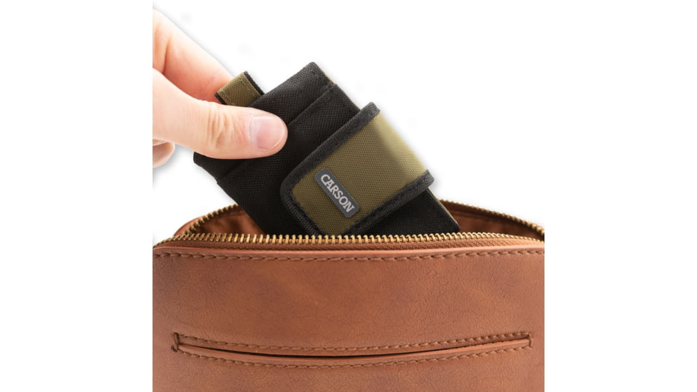 Carson Compact Travel Wallet, Black/Olive, EW-10OL
