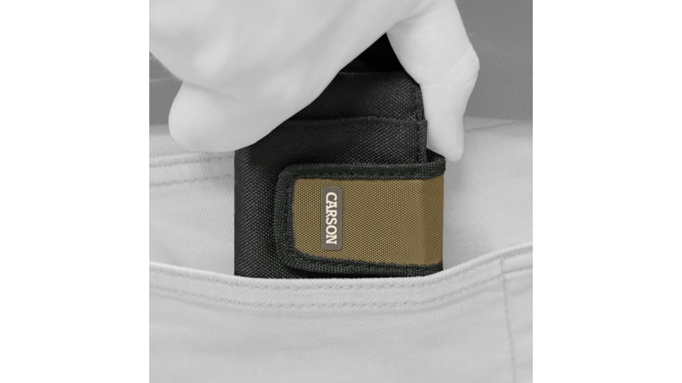 Carson Compact Travel Wallet, Black/Olive, EW-10OL