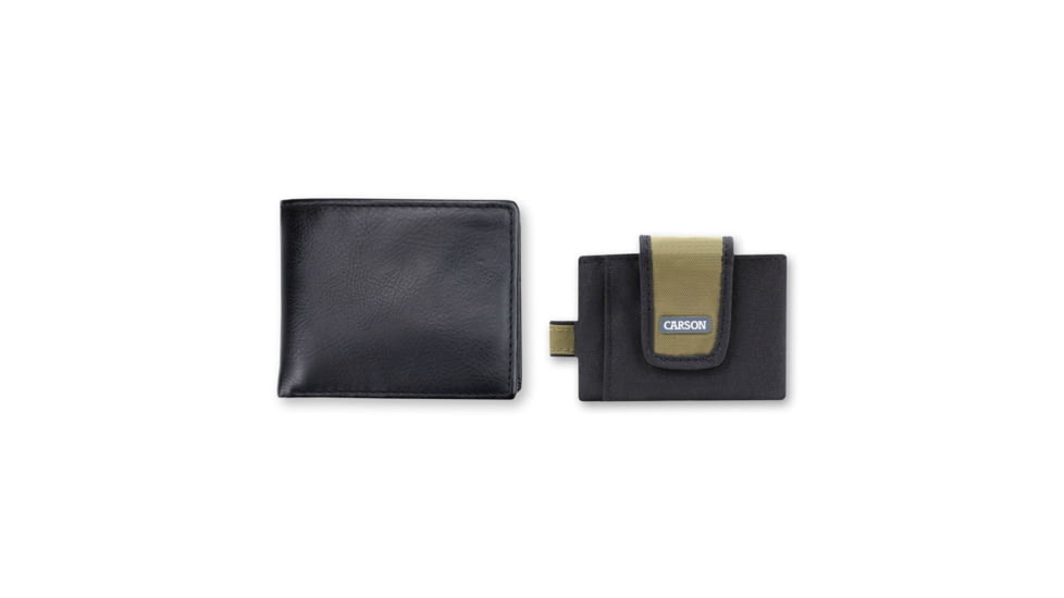 Carson Compact Travel Wallet, Black/Olive, EW-10OL