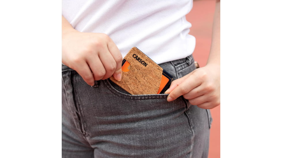 Carson CorkTek Compact Travel Wallet, Black, EW-30BK