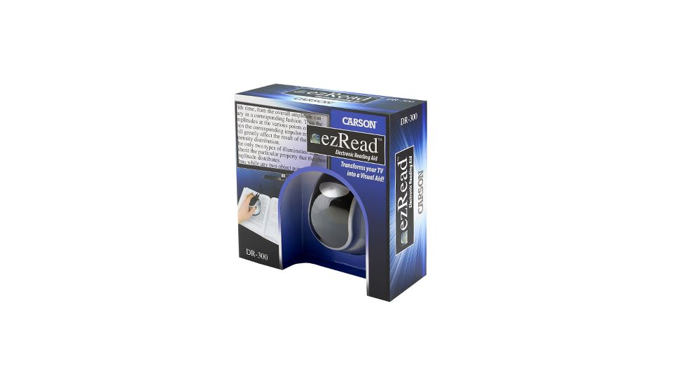 CARSON Digital TV Magnifier Loupe, Silver/Black DR-300