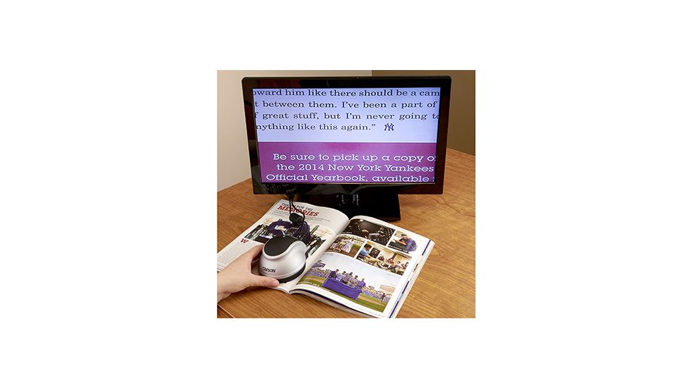 CARSON Digital TV Magnifier Loupe, Silver/Black DR-300