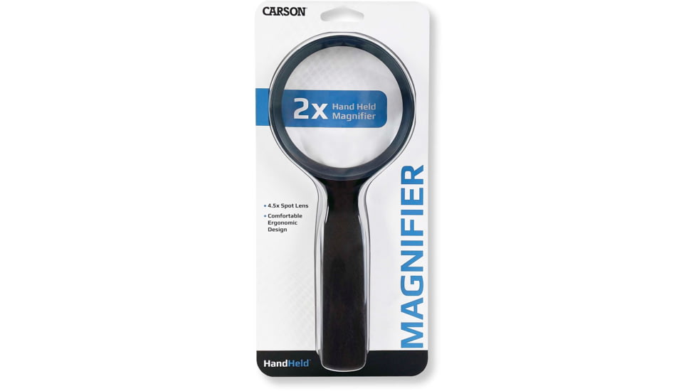 Carson HandHeld 2x Magnifier with 4.5x Spot Lens, JS36