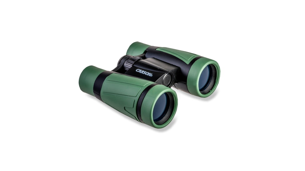 Carson Hawk 5x30mm Roof Prism Ultra Deluxe Kid's Binoculars, Matte, Green, HU-530