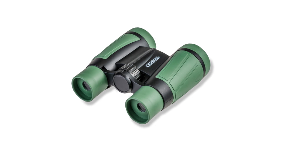 Carson Hawk 5x30mm Roof Prism Ultra Deluxe Kid's Binoculars, Matte, Green, HU-530