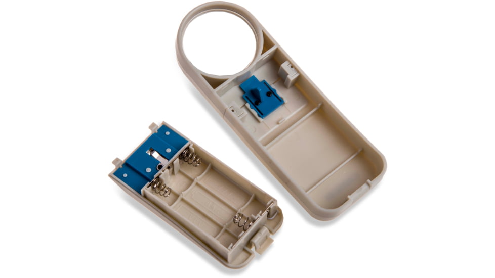 Carson Illuminated Handheld Magnifier, 7x Power, 1.5in Aspheric LED Lighted, Ivory/Blue, Small, SV-70