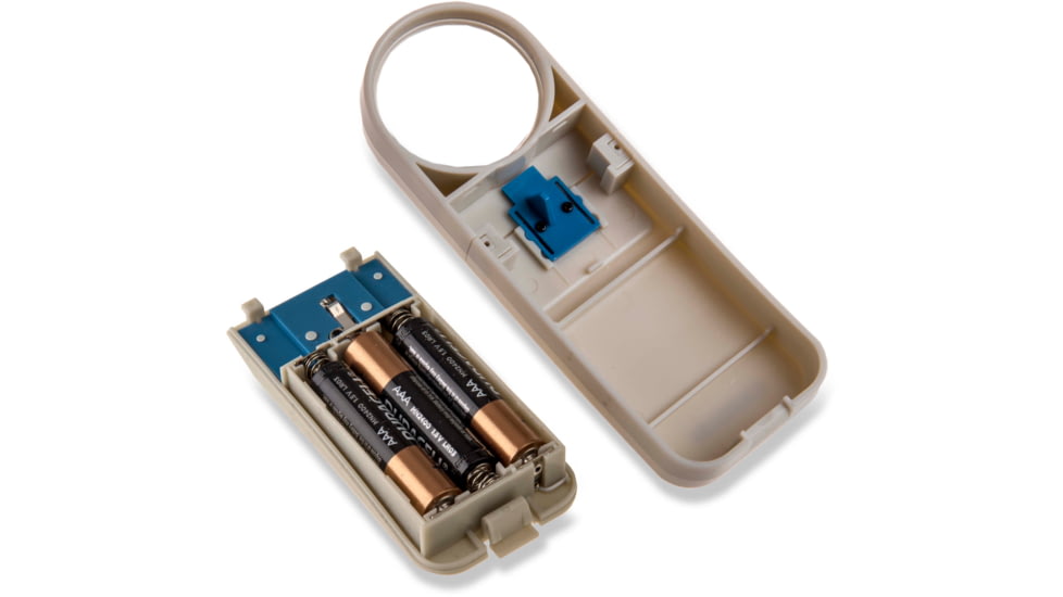 Carson Illuminated Handheld Magnifier, 7x Power, 1.5in Aspheric LED Lighted, Ivory/Blue, Small, SV-70