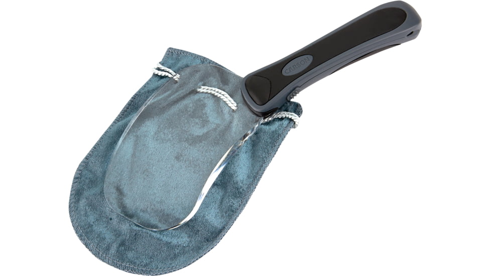 Carson Lighted Rectangle RimFree 2x Magnifier w/ Bright White LEDs RM-77