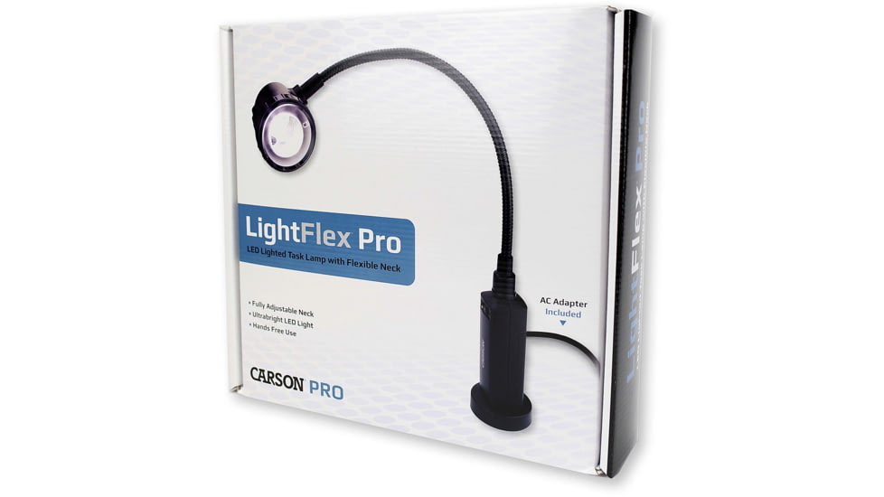 Carson LightFlex Pro LED Task Light, Black LF-10