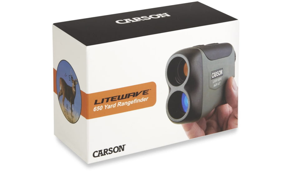 Carson LiteWave Laser Rangefinder, 650 yd, Gray, RF-650