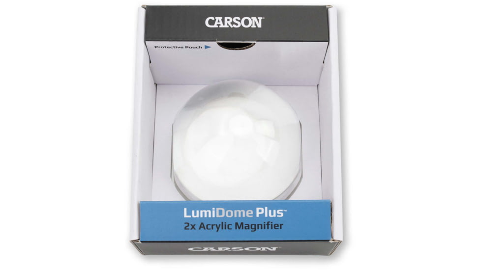 Carson LumiDome Plus 2x Polished Ball Loupe with 75mm base LD-75