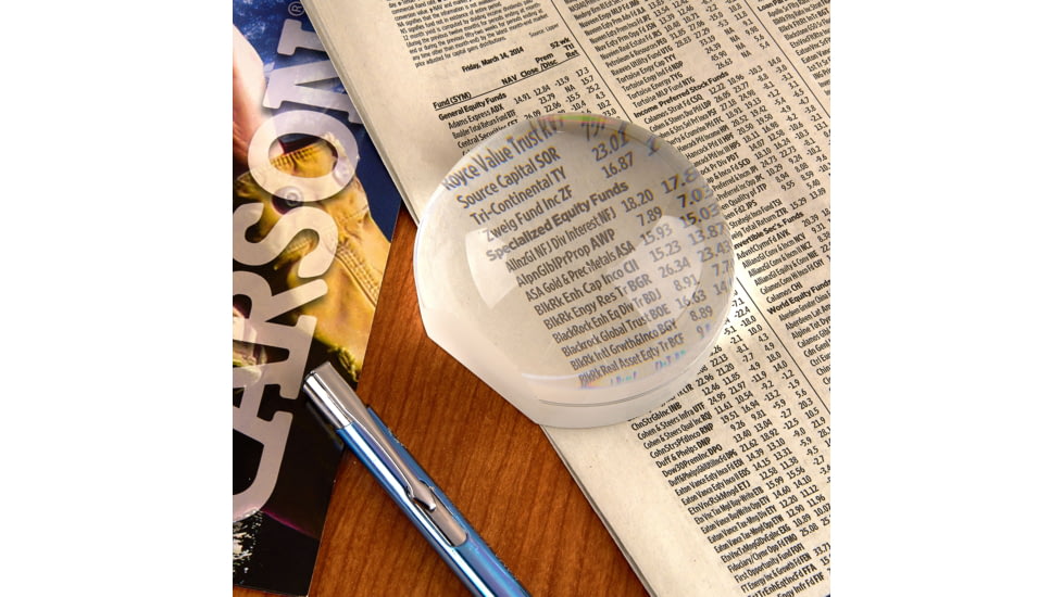 Carson LumiDome Plus 2x Polished Ball Loupe with 75mm base LD-75