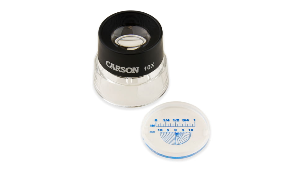 Carson LumiLoupe 10x Stand Magnifier with Reticle LL-20