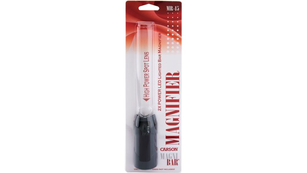 Carson MagniBar Handheld Magnifier Loupe, Gray MR-15