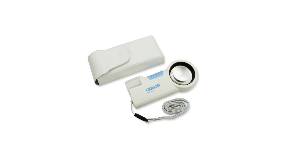 Carson MagniFlash 11x Magnifier Loupe, White CP-40