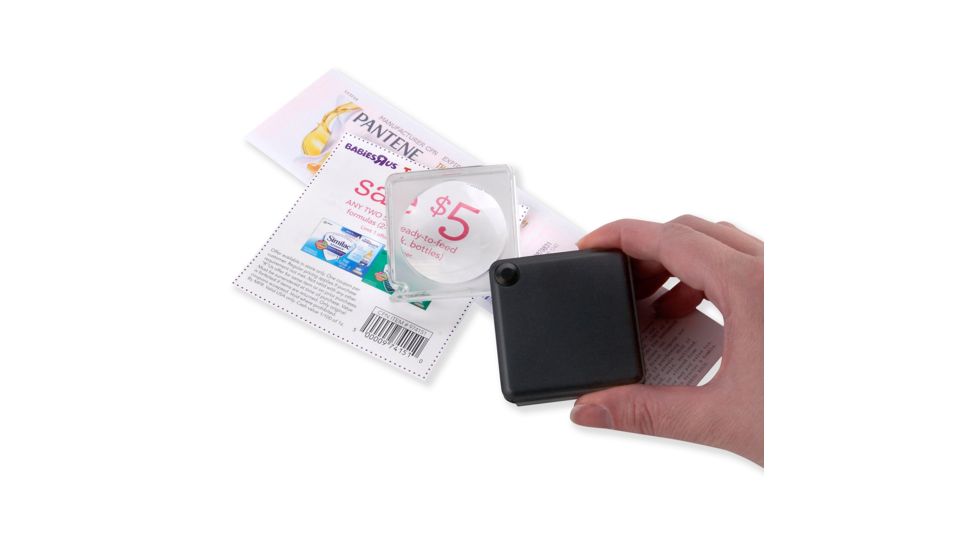 Carson MagniFlip 3x Flip-Open Pocket Magnifier Loupe with Built-in Case GN-33