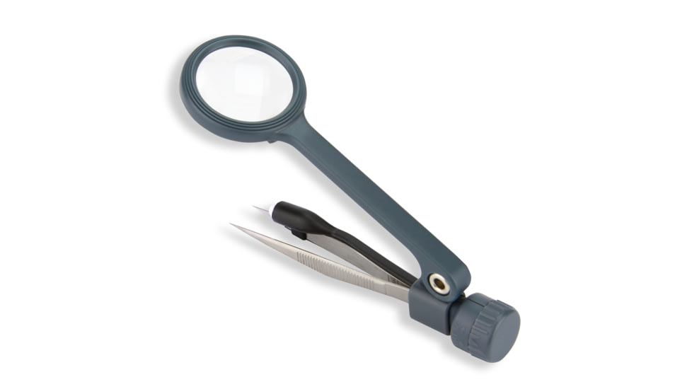 Carson MagniGrip 4x LED Lighted Magnifier w/ Precision Tweezers - Batteries Included MG-88